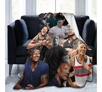 YINGD Throw Blanket Collage Dwayne Douglas Johnson Blanket Anti-Pilling Flannel Blanket for Men/Women Home Decor