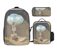 YINGD Thumbelina Backpack Knowledge Keeper Bookbag with Archive Lunch System