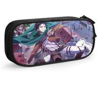 YINGD TI Att-Ack and On Titan LeviAckerman Big Capacity Pencil Case Zipper Large Storage Pens Pouch Bag for Girls Teens Students Art School Office Suppl