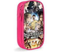 YINGD TI Att-Ack and On Titan LeviAckerman Big Capacity Pencil Case Zipper Large Storage Pens Pouch Bag for Girls Teens Students Art School Office Suppl