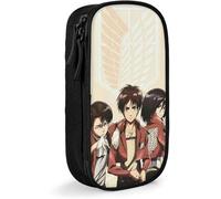 YINGD TI Att-Ack and On Titan LeviAckerman Big Capacity Pencil Case Zipper Large Storage Pens Pouch Bag for Girls Teens Students Art School Office Suppl