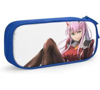 YINGD TI Darling in The Franxx Zero Two Popular Portable Large Capacity Pencil Bag Pen Case Pen Bag, for College Office School Supplies Students Gift Set