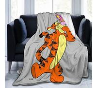 YINGD Tigger Blanket, Ultra Soft Lightweight Flannel Fleece Throw Blankets Warm Air Conditioning Blanket For Couch Sofa Bed 150CM X 125CM