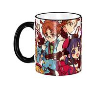 YINGD Toilet-Bound Hanako-kun Anime Mug Heat and Cold Resistant Large Capacity 330ml Coffee Cup Pottery Ceramic Breakfast Cup Lightweight Birthday Present Black GU20