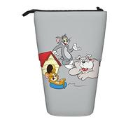 YINGD Tom and Jerry Pencil Case Expandable Peanuts Organizer Bags Retractable Cute Large Capacity Boy Girl Stationery Pouch Lightweight for School Office cv72