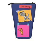 YINGD Tom and Jerry Pencil Case Expandable Peanuts Organizer Bags Retractable Cute Large Capacity Boy Girl Stationery Pouch Lightweight for School Office SH166