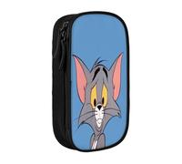 YINGD Tom Cat Jerry Pencil Box Multipurpose Pencil Case Cute Pouch Holder Box Game Pen Pouch Bag Organize for Home Office