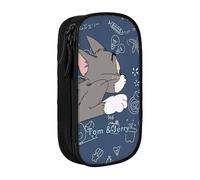 YINGD Tom Cat Jerry Pencil Box Multipurpose Pencil Case Cute Pouch Holder Box Game Pen Pouch Bag Organize for Home Office