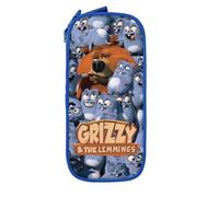 YINGD Tool Fear Inoculum Descending Pencil Case Large Capacity Double-Layer Pen Bag School Stationery Pouch Organizer Office Supplies Pencase for Kids Adult