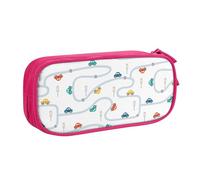 YINGD Town Cars Roads Pattern Pencil Pouch Pencil Bag
