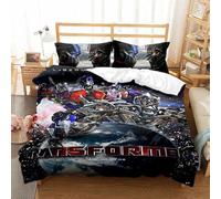 YINGD Transformer 3 PCS Comforter Set with 2 Pillowcases,Trans_formers Bedding Set Sheet Set for Kids Adults,All Season Lightweight