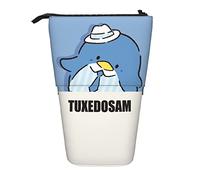 YINGD Tuxedo Sam Pencil Case Expandable Peanuts Organizer Bags Retractable Cute Large Capacity Boy Girl Stationery Pouch Lightweight for School Office cc104