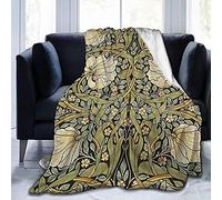 YINGD Ultra Soft Blanket William Morris Pimpernel Super Soft Microblanket Soft Washable for Sofa Bed 100x125cm