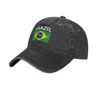 YINGD Unisex Baseball Cap Brazil Flag Adjustable Baseball Cap Breathable Sun Hat for Adult Women and Men