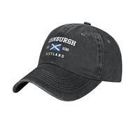 YINGD Unisex Baseball Cap Edinburgh Scotland Flag Adjustable Baseball Cap Breathable Sun Hat for Adult Women and Men