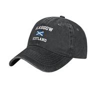 YINGD Unisex Baseball Cap Glasgow Scotland Flag Adjustable Baseball Cap Breathable Sun Hat for Adult Women and Men