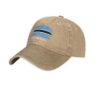 YINGD Unisex Baseball Cap Sand Botswana Flag Adjustable Baseball Cap Breathable Sun Hat for Adult Women and Men