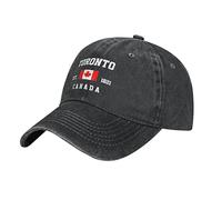 YINGD Unisex Baseball Cap Toronto Canadia Canada Flag Adjustable Baseball Cap Breathable Sun Hat for Adult Women and Men