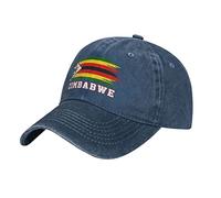 YINGD Unisex Baseball Cap Zimbabwe Flag Adjustable Baseball Cap Breathable Sun Hat for Adult Women and Men