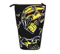 YINGD Valentino Rossi Pencil Case Expandable Peanuts Pencil Case Retractable Pen Case Cute Large Capacity Boy Girl Stationery Pouch Lightweight for School Office SH9