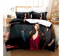 YINGD Vampire_Diaries 3 Pcs Comforter Set with 2 Pillowcases,Vampire_Diaries Bedding Set Sheet Set for Kids Adults,All Season Lightweight