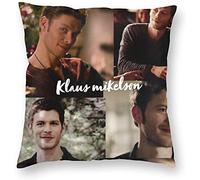 YINGD Vampire Diaries Klaus Mikaelson Pillowcase Cushion Cover for Sofa Bed The Originals Klaus Collage Pillow Cover Home Decor Pillow Case