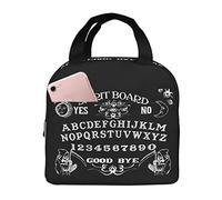YINGD Vintage Skeleton Magic Ouija Spirit Board Black Reusable Insulated Lunch Bag for Women Men Waterproof Tote Lunch Box Thermal Coole