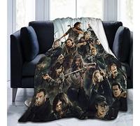 YINGD Walking Dead Printed Flannel Blanket Ultra Soft Throw Blanket Comfortable and Warm Bed Blanket for Camping Sofa Bedroom Decor 50"x40"