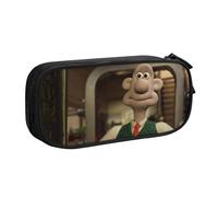 YINGD Wallace & Gromit in The Curse of The were-Rabbit Pencil Case Travel-Size Organizer - Compact Zipper Design Fits in Purses, Backpacks, Suitcases
