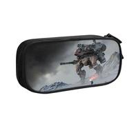 YINGD War of The Robots Pencil Case for Busy Professionals - Sleek Design with 5 Pen Slots & Hidden Pocket (Custom Logo)