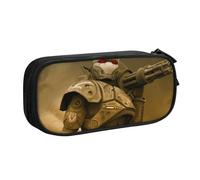 YINGD War of The Robots Pencil Case with Magnetic Closure - Quick-Access Design for Pens, Sticky Notes, Paper Clips