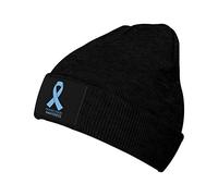 YINGD Warm Beanie Hat Prostate Cancer Awareness Knitted Hat Elastic Breathable Thick Warm Beanies Unisex for Men Women