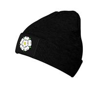 YINGD Warm Beanie Hat Yorkshire Rose Knitted Hat Elastic Breathable Thick Warm Beanies Unisex for Men Women