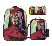 YINGD Watchmen The Animated Series Backpack Success Blueprint Three Piece Academic Achievement Set