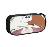 YINGD We Bare Bears Season Pencil Case for Board Games - Compact Storage for Dice, Pens, Scorecards (Travel-Friendly)