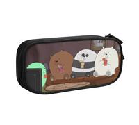 YINGD We Bare Bears Season Pencil Case for Emergency Kits - Durable Zipper Bag for First Aid, Pens, Flashlights (Portable)