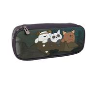 YINGD We Bare Bears Season Pencil Case Multi-Purpose PU Leather Holder for Various Items