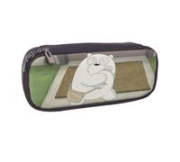 YINGD We Bare Bears Season Pencil Case Spacious Zipper Closure Organizer for Pencils Pens & Small Items