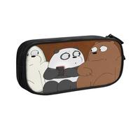 YINGD We Bare Bears Season Pencil Case Travel-Size Organizer - Compact Zipper Design Fits in Purses, Backpacks, Suitcases