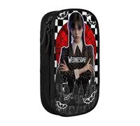 YINGD Wednesday Addams Pencil Case High Capacity Department Cute Pouch Pen Holder Bag Ruler Organizer School Girls Boy