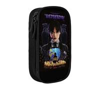 YINGD Wednesday Addams Pencil Case, Multipurpose Pencase,Large Capacity Durable Pencil Pouch Storage Pen Bag Organizer Stationery