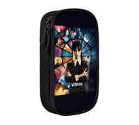 YINGD Wednesday Addams Pencil Case, Multipurpose Pencase,Large Capacity Durable Pencil Pouch Storage Pen Bag Organizer Stationery-pencilcase