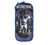 YINGD Wednesday Big Capacity Pencil Case, Large Storage Pencil Pouch with Zipper, Organizer Caser