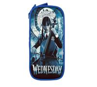 YINGD Wednesday Big Capacity Pencil Case, Large Storage Pencil Pouch with Zipper, Organizer Caser