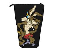 YINGD Wile E. Coyote and Road V Runner Pen Case Expandable Peanuts Organizer Bags Retractable Pen Case Cute Large Capacity Boy Girl Stationery Pouch Lightweight for School Offi
