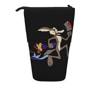YINGD Wile E Coyote Pencil Case Expandable Peanuts Organizer Bags Retractable Pen Case Cute Large Capacity Boy Girl Stationery Pouch Lightweight for School Office SH24