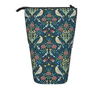 YINGD William Morris Floral Pen case Expandable Peanuts Pen Holder Retractable Pen case Cute Large Capacity Stationery Stands Lightweight for Students cc26