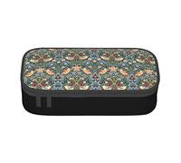 YINGD William Morris Strawberry Thief Pencil Case Large Capacity Pencil Holder Stationery Case Pen Bag Cute Boys Girls
