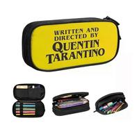 YINGD Written and Directed by Quentin Tarantino Pencil Cases Large Storage Pen Bags Pen Box Pencil Pouch for Boys Girls Students