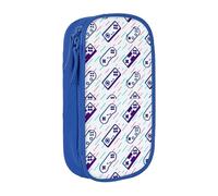 YINGD XMXY Large Capacity Pencil Case, Purple Gaming Console Pencil Box Pouch with Compartments Portable Pencil Bags with Zipper for Teen Girl Blue